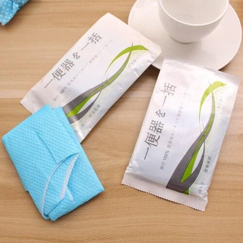 1PCS Disposable Toilet Seat Cover Mat Travel Hotel Sanitary Safe Non-woven Fabric Portable Toilet Pad Bathroom Accessories