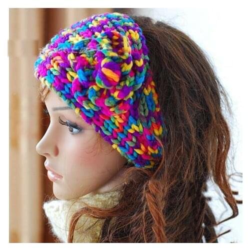 2013 colourful handmade headband wrap Mixed color Free shipping 50pcs