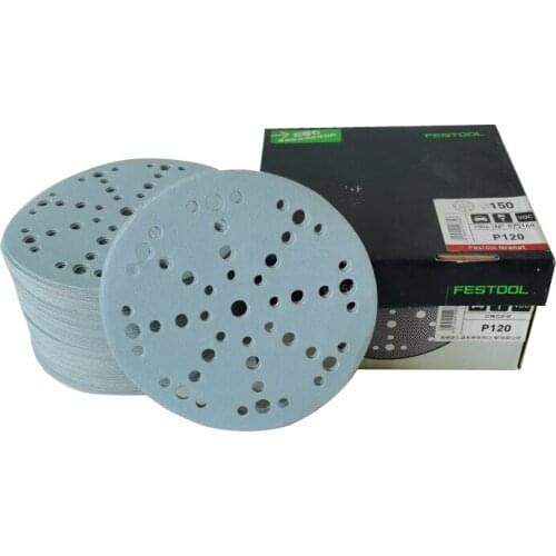 6 Inch 17 Hole Sanding Discs 80-500 Grit Assorted Sandpaper Wet Dry Hook and Loop For Car Festool Random Orbital Sander