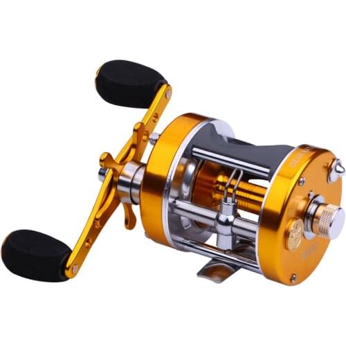 6000s Cast Drum Baitcasting Reel Wheel Anchor Fishing Reel 6+1 Ball Bearing Distant Wheel 7kg Drag Power Carretilha De Pesca