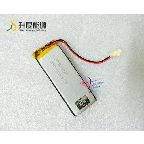SDc834470 3.7v 2500mah battery for tablet Lipo battery customized different dimension
