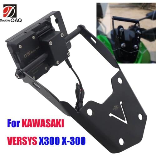 For KAWASAKI VERSYS X300 X-300 Motorcycle Accessories Modified Navigation Bracket carbon fiber GPS Phone Navigation Bracket