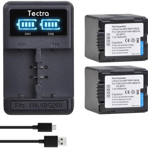 CGA-DU21 CGA-DU14 VW-VBD210 CGA DU21 DU14 Battery+LED Dual Charger for Panasonic NV-GS330 GS400 GS408 GS500 GS508 MX500 ZP-BP21