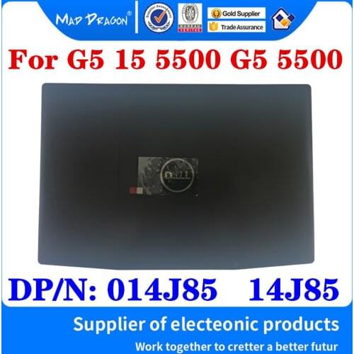 New original A shell For Dell Gaming G5 15 5500 G5 5500 game Laptops LCD Back TOP Cover LCD Rear Lid Black DP/N: 014J85 14J85