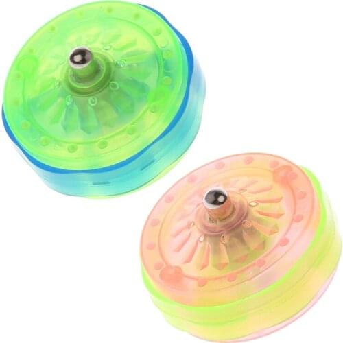 HBB Colorful LED Flashing Magic Rail Rolling Flywheel YO-YO Ball Toy For Kids Gifts Random delivery