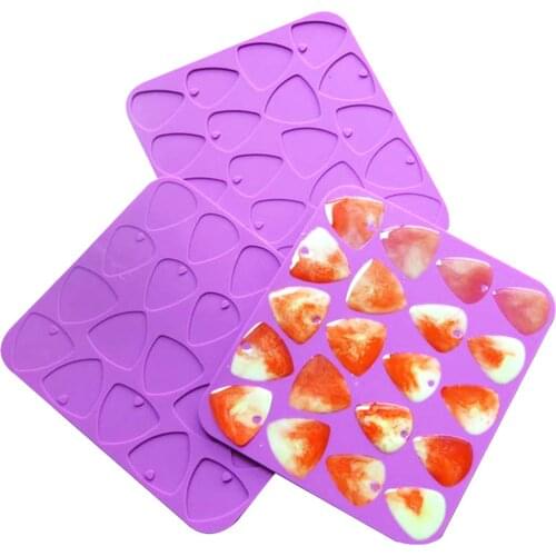 Guitar Picks Resin Mold Silicone Mold For Guitar Plectrum Resin Casting Mold DIY Guitar Thumb Finger Pick Mould Tool Resin Craft