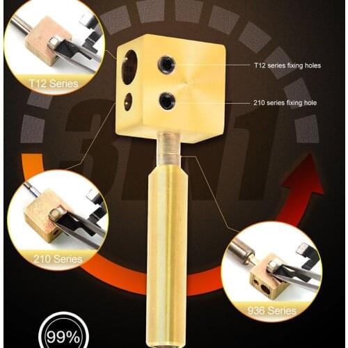 SUNSHINE 3 In 1 Mini Micro Hot Table Easy Disassemble Tin Heating Station for 936 JBC210 T12 Series Rubber Removal Head Tools