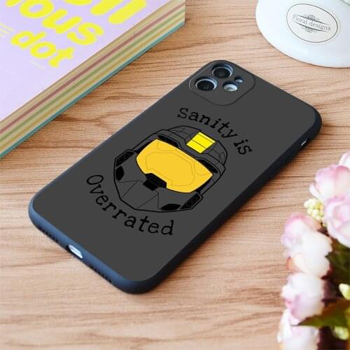 For iPhone Sanity Is Overrated Print Soft Matt Apple iPhone Case 6 7 8 11 12 Plus Pro X XR XS MAX SE