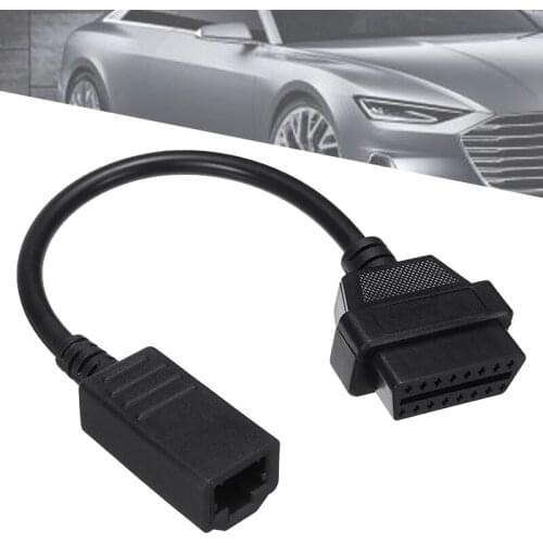 New Arrival 1pc 3 Pin OB-D O-BD1 to 16 Pin O-BD2 Diagnostic Connector Adapter Cable Fit for Honda
