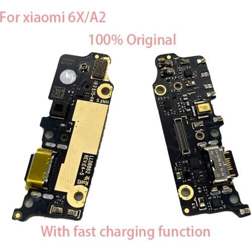 Original for Xiaomi Mi 6X/A2 USB Charging PCB Board Flex with Fast Charging Function for Xiaomi Mi A2 Original