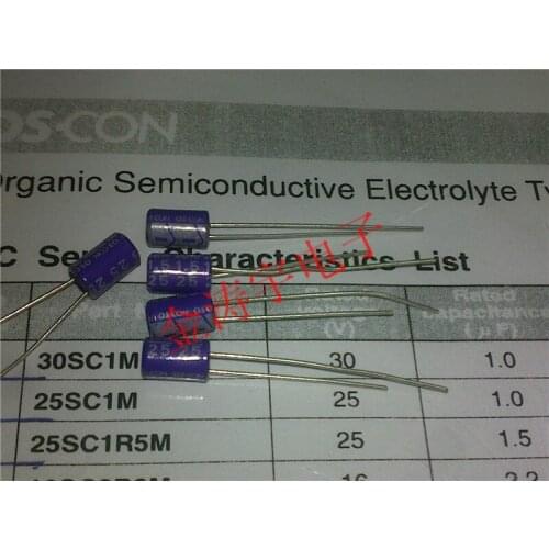 Original new 100% solid state plug capacitor 25V1.5UF 4X7.8 25SC1R5M (Inductor)