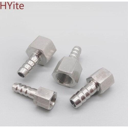 6mm 10mm 12mm Hose Barb Tail 1/4" 1/2"Inch BSP Female Thread Steel Straight Conversion Adapter Pipe Fitting Quick Connect