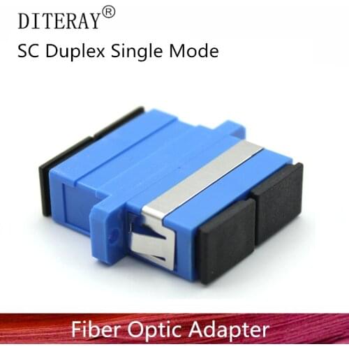 SC UPC Duplex single-mode Fiber optic Adapter SC Optical fiber coupler SC UPC Fiber flange SC connector
