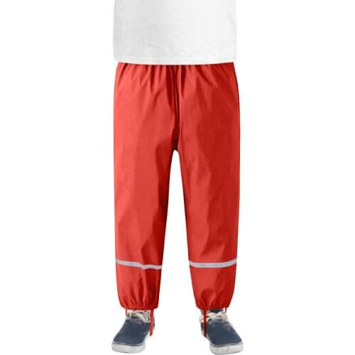 New 2021 girl boy waterproof Childrens Thin WaterProof Windproof And Breathable Outdoor Rain Pants Toddler Playsuits Clothes