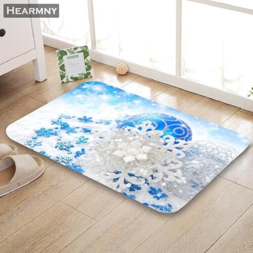 Nice Snowflakes Doormat Outdoor Floor Mat Home Creative Mat Super Soft Absorbent Bathroom Door Entrance Mat 40X60cm,50x80cm