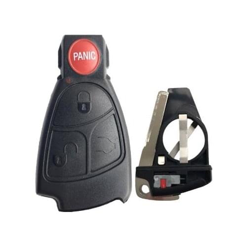 Replacement Car Key Blanks Shell for Benz E C R CL GL SL CLK SLK Smart Remote Key Case 3+1 Buttons