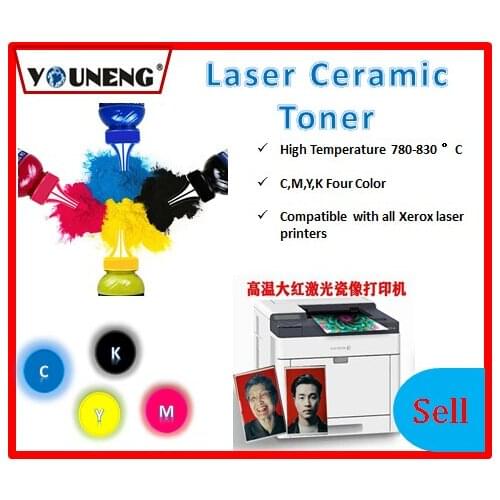 Compatible laser ceramic toner for xerox 6510 6500 215 color copier,ceramic toner powder CMYK 50g/color 200g