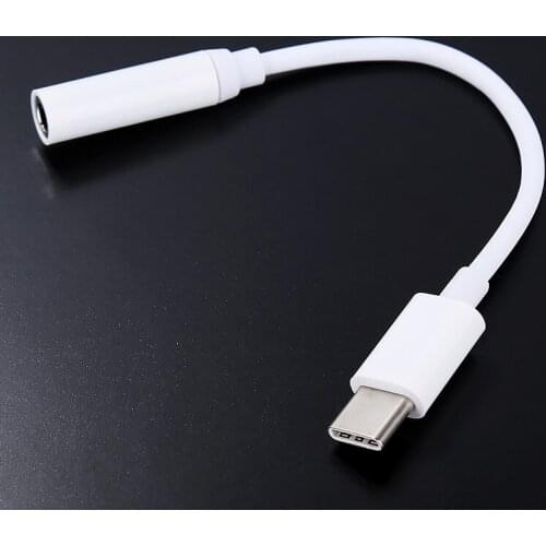 100PCS USB 3.1 Type C to AUX 3.5mm Earphone Cable Audio Adapter Converter Cable For Letv LeEco Le2/Le 2 pro/Le Max 2