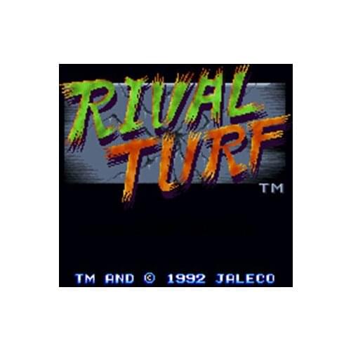 Rival Turf 16 bit Big Gray Game Card For USA NTSC Game Player