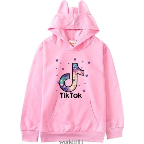 2-14Years Tik Tok Clothes Kids Coats Tik Tok Teenagers Children Sweatshirt Kids Baby Hoodie Infantil Menino