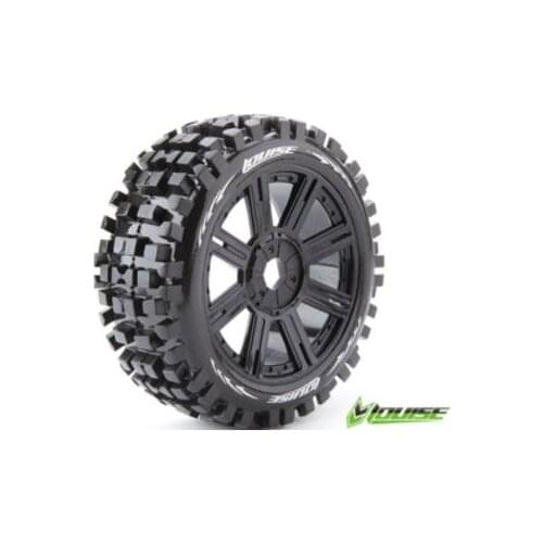 Louise RC 1/8 off road Buggy Rocket w/ black wheels (2pcs) for HB 8SC TLR/H9 serpent 811 louise