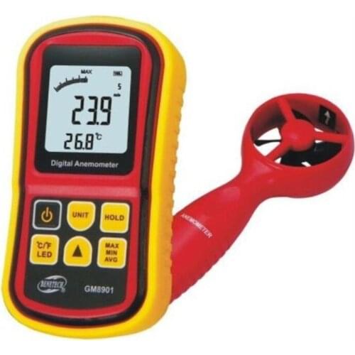 Digital Anemometer Wind Speed Meter Anemometer 0.3~45m/s 0C~45C