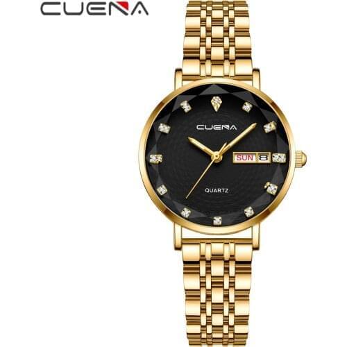CUENA Ladies Gold Watch