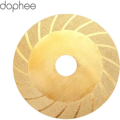 Dophee 100mm Dremel Accessories Diamond Cutting Disc Titanium Coated Mini Circular Saw Blade Grinding Wheel for Rotary Tools 1PC