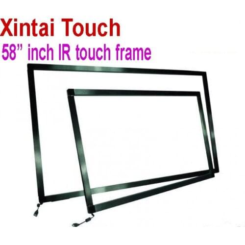 Xintai Touch 15 real touch points 58 " IR multi touch frame Screen Panel/frame without glass 16:9 format