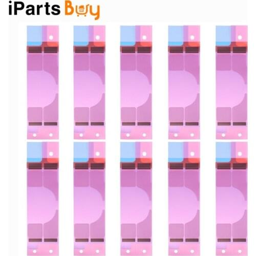IPartsBuy New 10 PCS Battery Adhesive Tape Stickers for iPhone 8 Plus Glue Tape Strip Tab Replacement Part