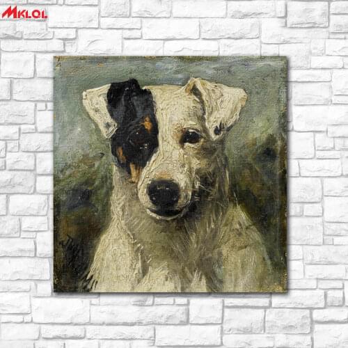 A smiling Hound Oil Painting Wall Art Picture Paiting Canvas Paints Home Decor Abstract Print Painting Modern Wall Decor