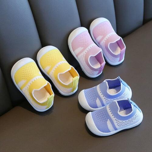 Spring Fashion Infant Toddler Shoes Girls Boys Casual Mesh Shoes Soft Bottom Comfortable Non-slip Kids Baby First Walkers Shoes