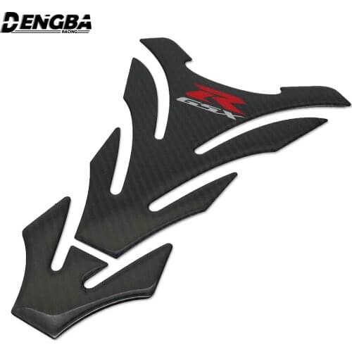 Carbon Fiber Fish Bone Sticker Decal Emblem Protection Tank Pad Cas Cap For SUZUKI GSX-R GSXR 750 600 1000 Hayabusa GSXR1300