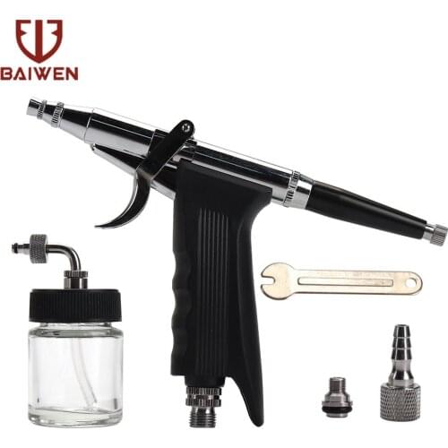 0.3mm Double Action Spray Gun Trigger Airbrush Set With 22cc Fluid Pot Pistol Type Spray Gun For Nail Model Tattoo Art Tool
