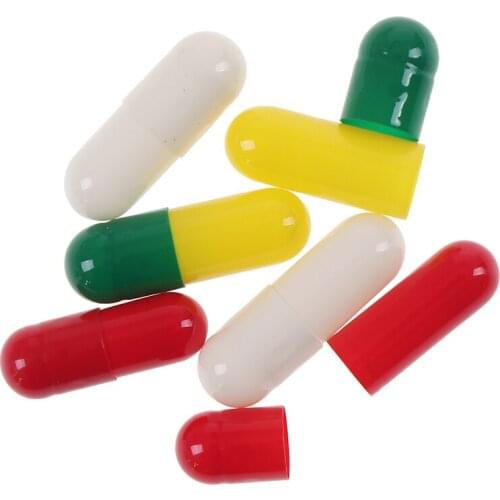 1000Pcs Empty Hard Vacant Gelatin Capsule Size 1# Gel Medicine Pill Vitamin