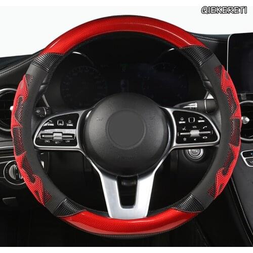 QIEKERETI Microfiber Leather Car Steering Wheel Cover For Subaru Forester Impreza Outback Legacy XV WRX STI BRZ Impreza Ascent