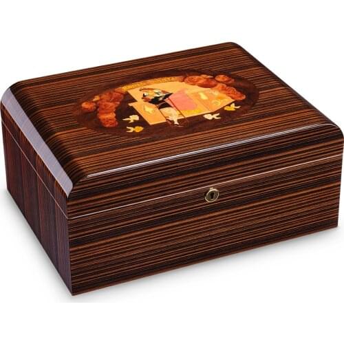 Luxury Gift box Red Cigar Humidor Cabinet Storage Box for COHIBA cedar wood humidor hygrometer humidifier cla-00812