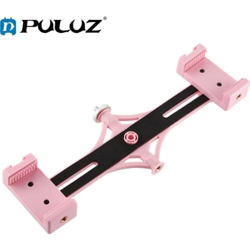 PULUZ SmartPhones Dual Brackets Horizontal Holder for Youtube Blogger Video Live Broadcast Vlogging Recording