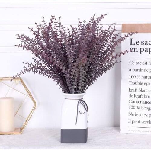 Eucalyptus tree branches for wedding decor Plastic Artificial Flower arrangment small leaves fake plant faux foliage