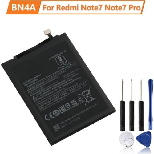 XiaoMi Original Replacement Battery BN4A For Redmi Note7 Note 7 Pro M1901F7C Authentic Phone Battery 4000mAh