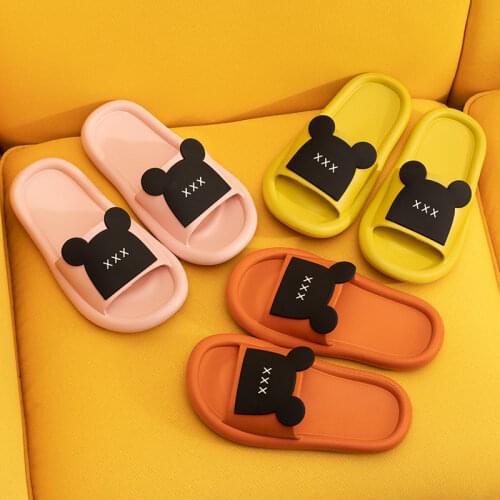 Violent Bear Slippers Sandals for Men Summer New Flip-flops for Parent-child Household EVA Non-slip Indoor Ladies Slipper Shoes