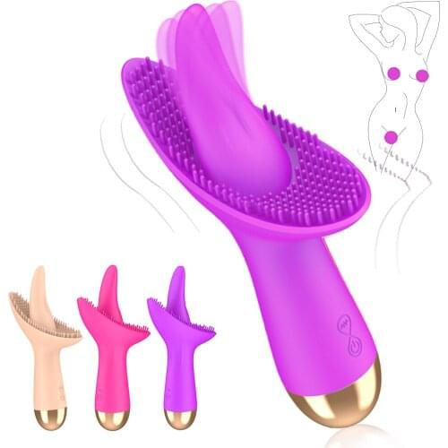 10 Modes Vibrating Licking Clitoris Tongue Vibrator G-spot Sex Toys For Women Oral Sex G Spot Clit Massager Female Masturbator