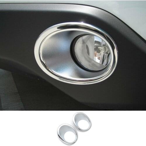 Car Fog Lamp Cover Chrome Silver Styling Waterproof 1 Pair Light Cover