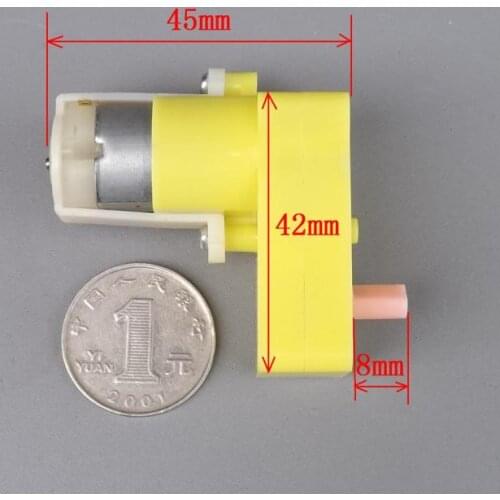 4pcs/lot , 130 carbon brush gear motor intelligent barrowload gear motor 3v 40rpm / 5v 67rpm / 6v 80rpm / 9v 120 rpm