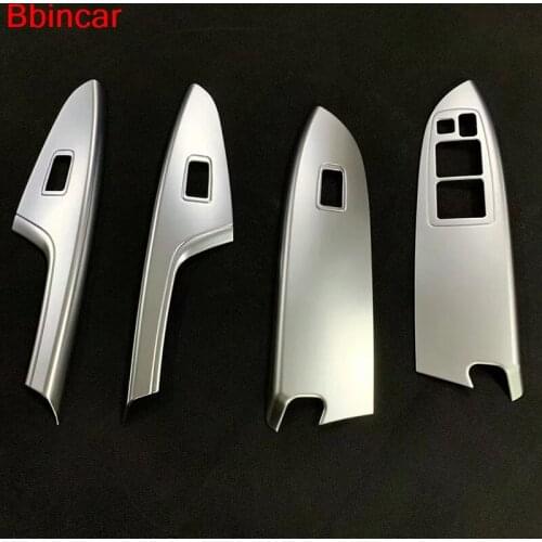 Bbincar For Mitsubishi Eclipse Cross 2018 LHD ABS Chrome Interior Cover Regulator Armrest Door Window Lifter Switch Button Trim
