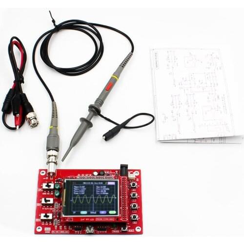 DSO FNIRSI-138 2.4" TFT Pocket-size Digital Oscilloscope Kit DIY Parts Handheld+P6100 Oscilloscope Probe