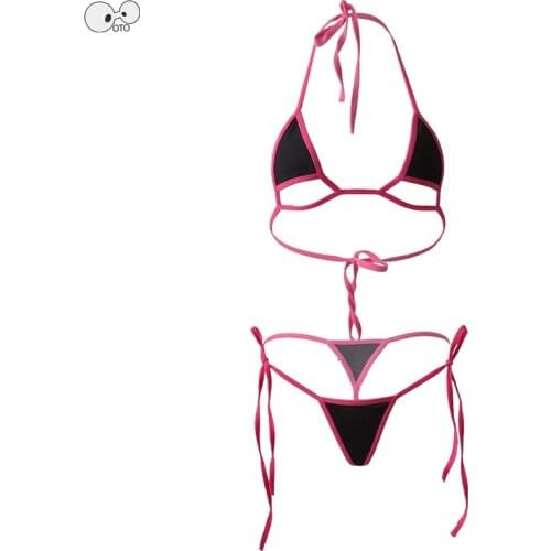 Micro Brazilian 2020 Transparent Bikini Set Swimsuit Sexy Clubwear Costumes Swimwear Women Bathing Suit G String Thong Biquinis