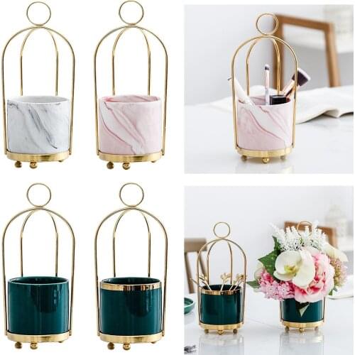 Mini Flower Vases Pot Planters Hanging Ceramic Storage Jar Holder Decoration