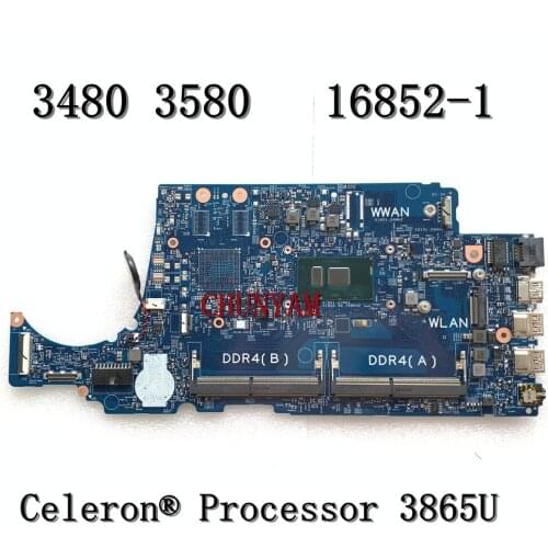 NEW 16852-1 D5FVH Celeron® 3865U Processor FOR Dell Latitude 3480 3580 Laptop Motherboard CN-04FRPT 4FRPT Mainboard 100% tested