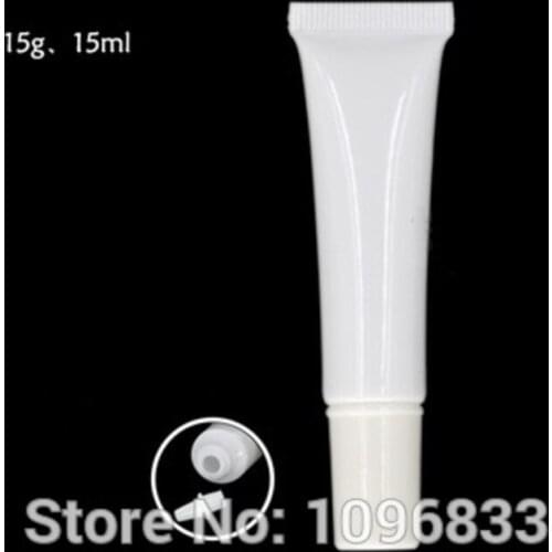 15G 15ML Plastic Soft Bottles, Medical or Cosmetic Cream Tubes, BB Cream Hand Cream Packing Bottles, Eye Cream Tubes, 100pc/Lot